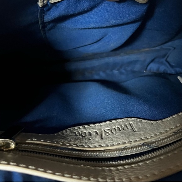 Vintage Imoshion Cream and Blue Floral Crossbody Bag - Picture 8 of 8